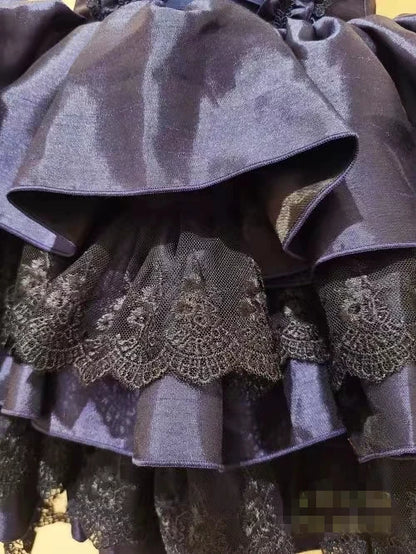 Lace Elegance: Japanese Gothic Lolita Dress