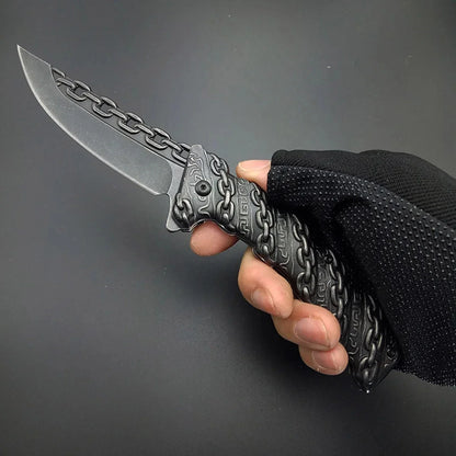 AdventureEdge: Steel Folding Knife for Outdoors