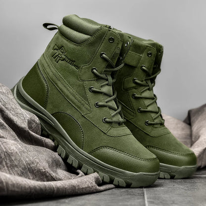 Waterproof Leather Hiking Work Boots