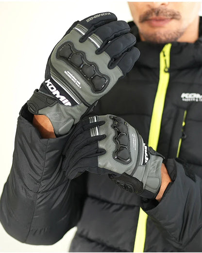 KOMINE GK-856 Windproof Sheepskin Moto Gloves