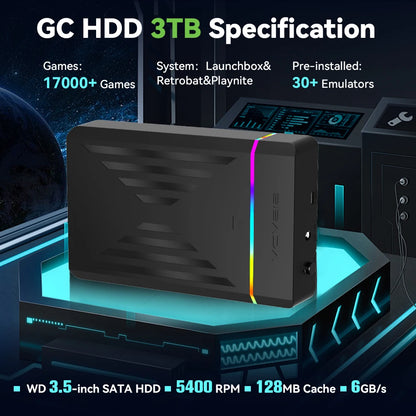 GameVault 3TB: 17K+ Games & Multi-Console Support