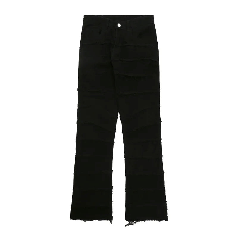 Heavy Industry Hole Frayed Destruction Waxed Jeans