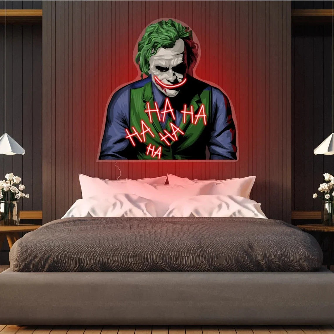 The Joker Neon Sign - Iconic Symbol of Mischief and Intrigue