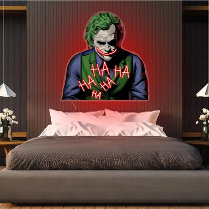 The Joker Neon Sign - Iconic Symbol of Mischief and Intrigue