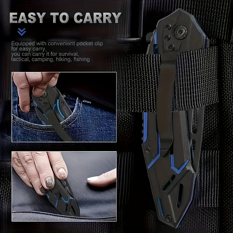 SurvivorPro: Dual-Color Portable Folding Knife