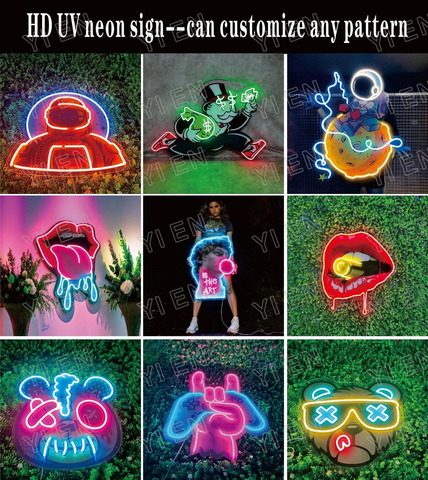 Customizable Neon Glow Sign Maker