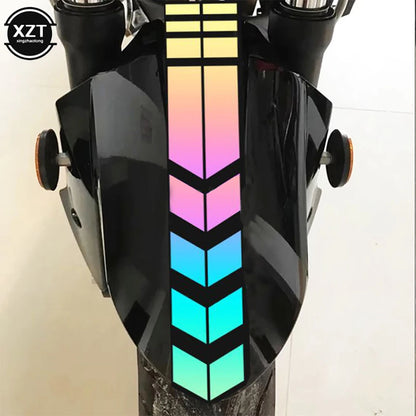 Reflective Arrow Decals for Motorcycle Safety