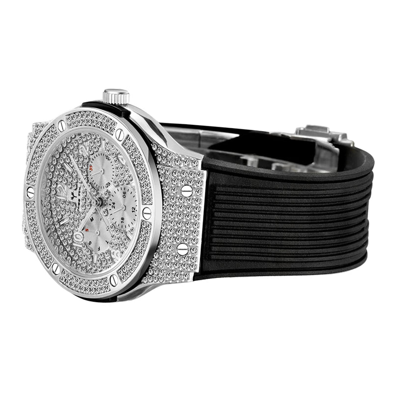 Luxury Diamond Fashion Quartz Watch Men