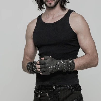 Gladiator Steampunk Fingerless Gloves