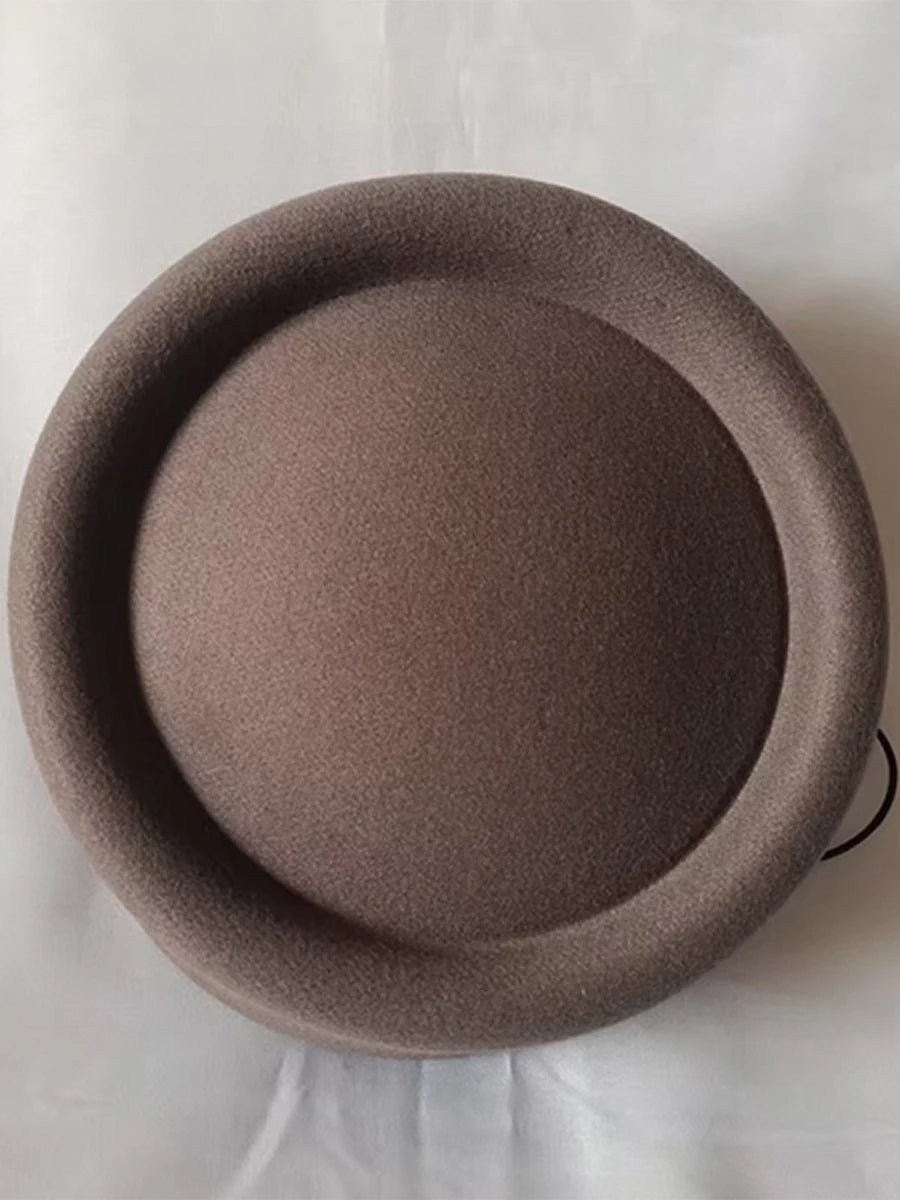 Wool Dome Beret — Hepburn Style Felt Hat