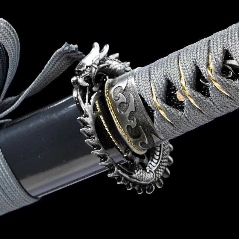 Majestic Dragon Sword Fittings Set for Samurai Blades