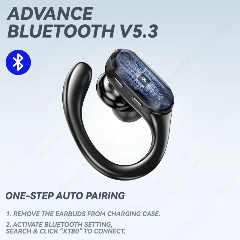 XT80 Bluetooth 5.3 Earphones True Wireless