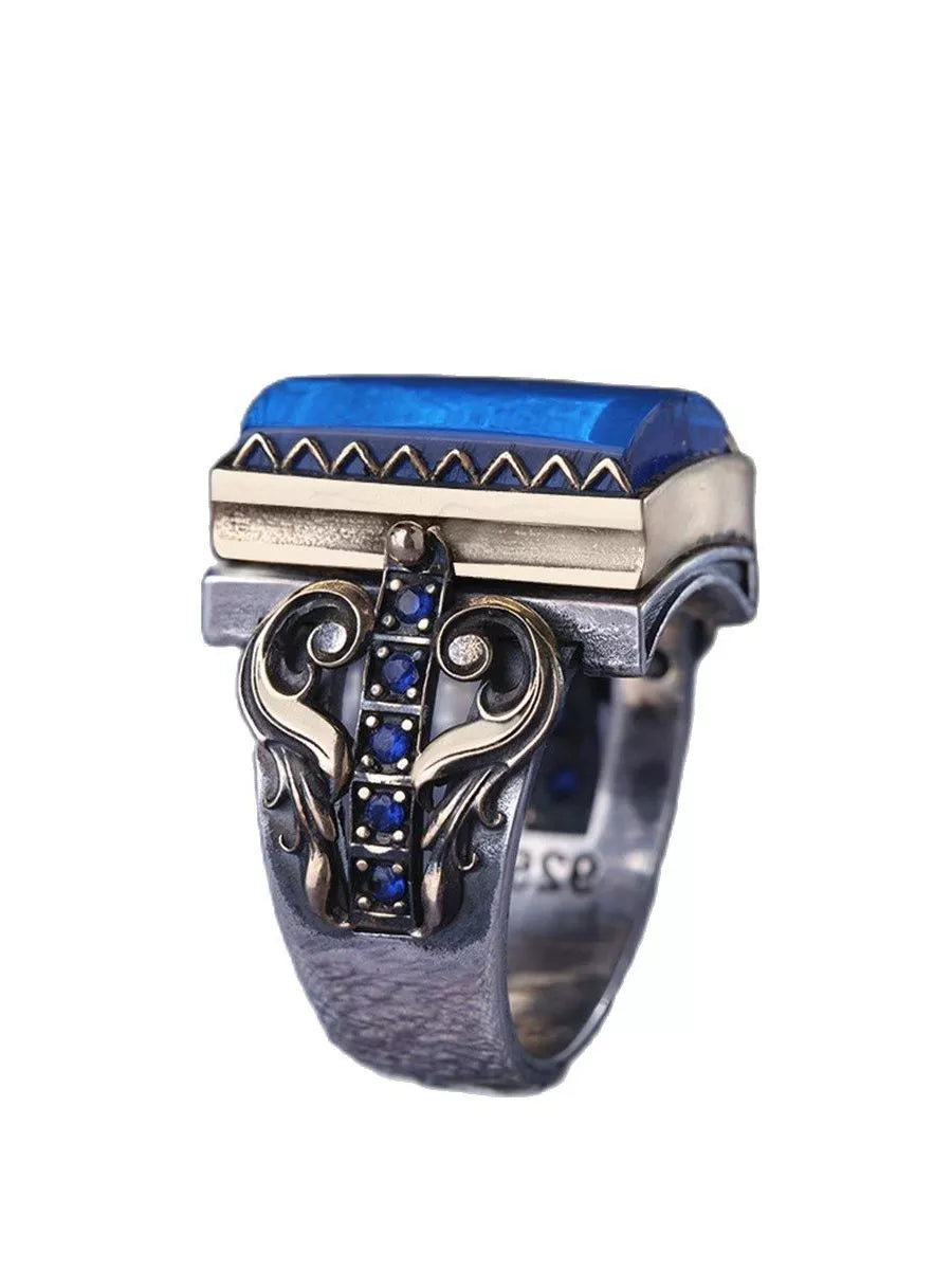 Silver Engraved Special Craftmanship Handmade Ring