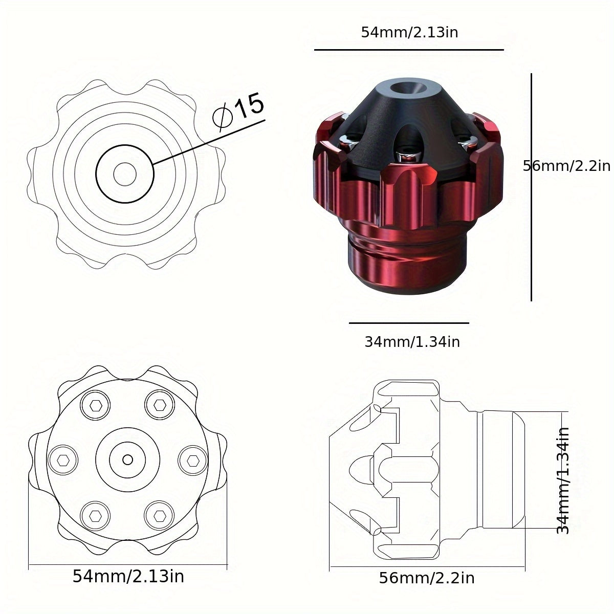 Name: ShockGuard CNC Fork Cup 2pcs Anti-Fall Kit