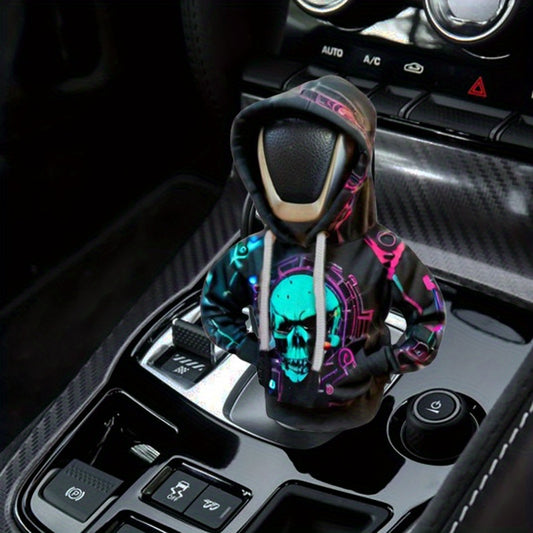 Gothic Skull Gear Shift Hoodie - Dustproof Auto Cover