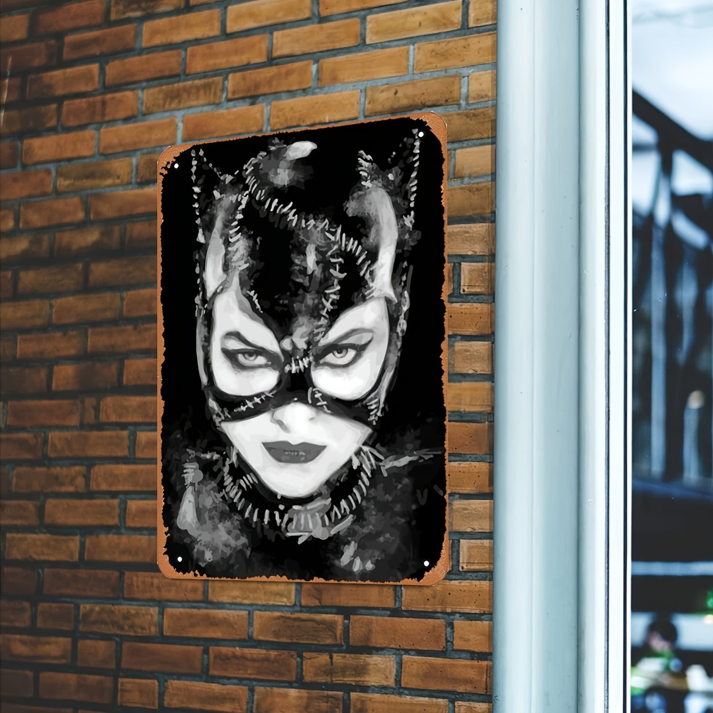 Catwoman Retro Iron Wall Art - Superhero Decor