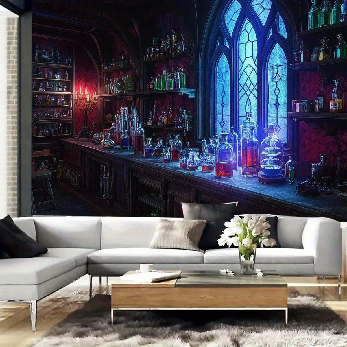 Enchanted Witch's Alchemy Wall Tapestry