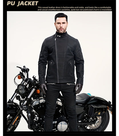 Revved Up Vintage Faux Leather Biker Jacket