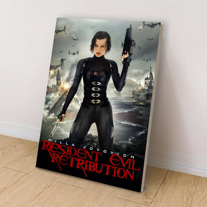 Frameless Resident Evil Retribution Poster
