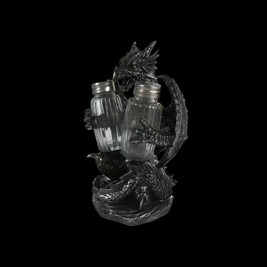 Gothic Statue Salt And Pepper Shakers Holder