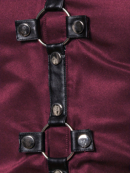Gothic Slim Fit Long Sleeve Club Shirt for Men