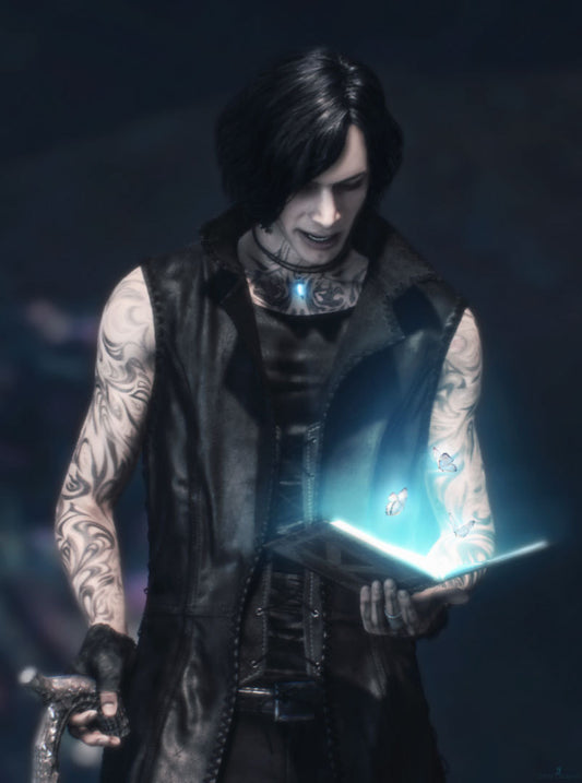 V — Devil May Cry 5 Cosplay Costume & Wig